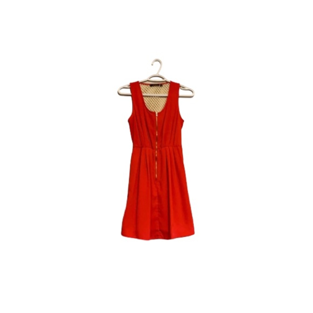 Dex Red & Cream Hatchback Dress - Women’s Size XS